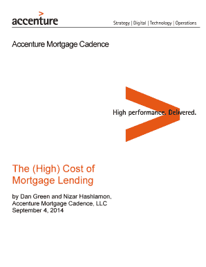 accenture mortgage cadence
